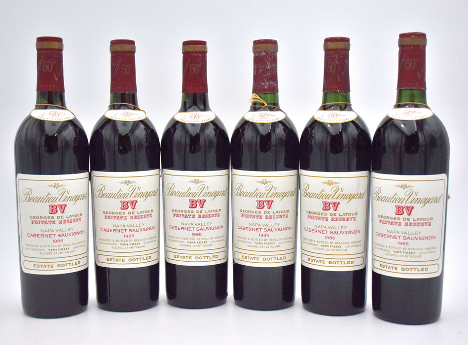 1986 Beaulieu Vineyard BV Georges de Latour '50th Anniversary' Private Reserve Cabernet Sauvignon