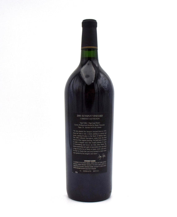 2001 Shafer Vineyards Sunspot Vineyard 25th Anniversary Cabernet Sauvignon 1.5L