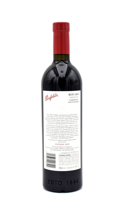 2019 Penfolds Bin 149 'Wine of the World' Cabernet Sauvignon