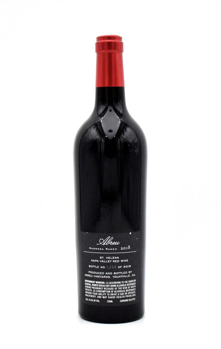 2018 Abreu Vineyard Madrona Ranch Cabernet Sauvignon