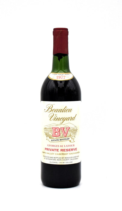 1977 Beaulieu Vineyard BV 'Georges de Latour Private Reserve' Cabernet Sauvignon