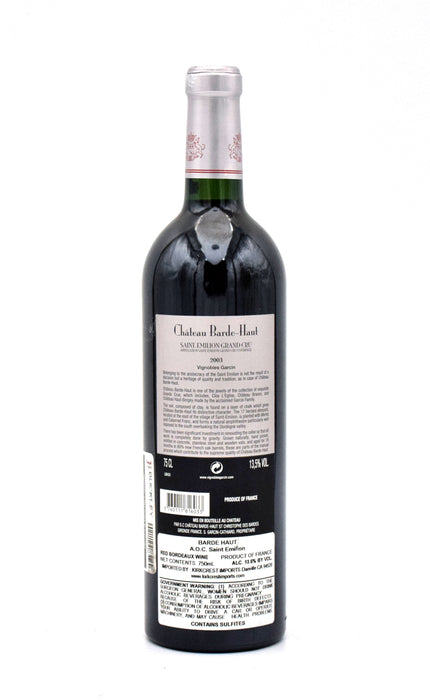 2003 Chateau Barde-Haut