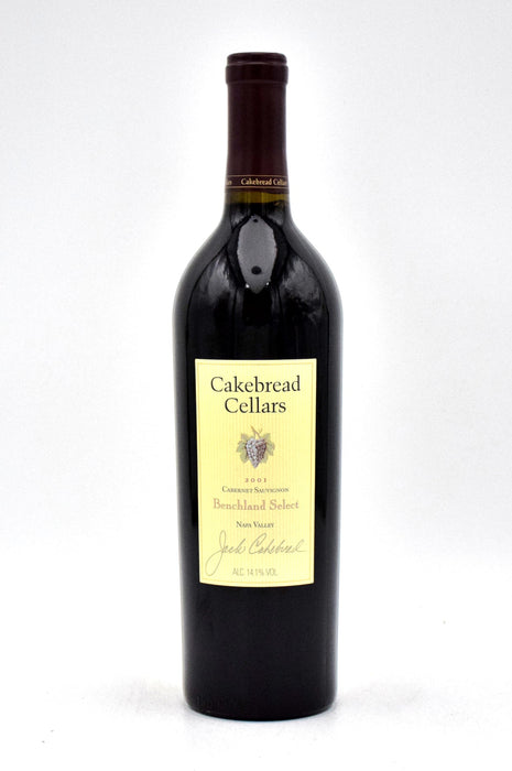 2001 Cakebread Cellars Benchland Select Cabernet Sauvignon