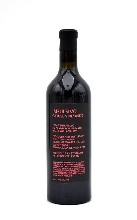 2014 Cayuse Vineyards Impulsivo Tempranillo