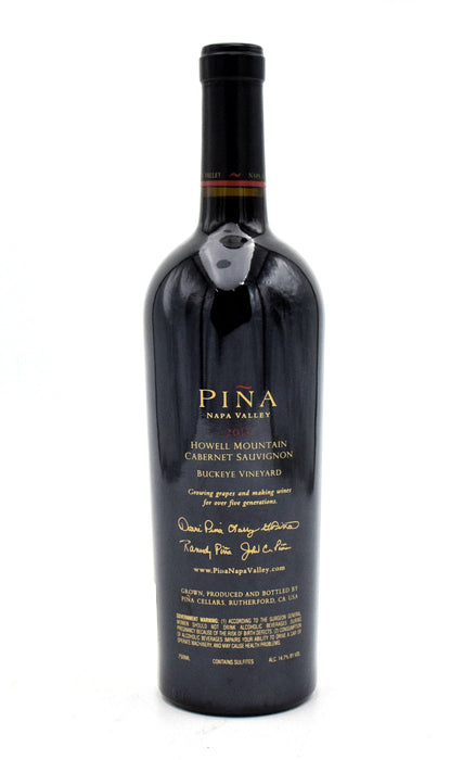 2013 Pina Buckeye Vineyard Cabernet Sauvignon