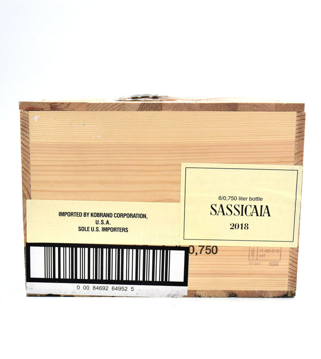 2018 Sassicaia Tenuta San Guido Bolgheri (Case of 6 Botttles)