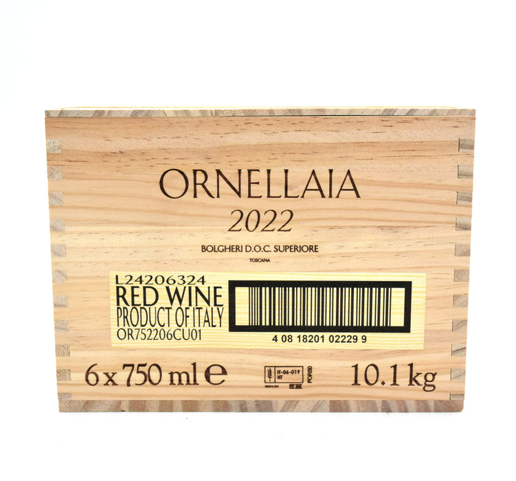2022 Ornellaia Bolgheri Superiore (Case of 6 Bottles)