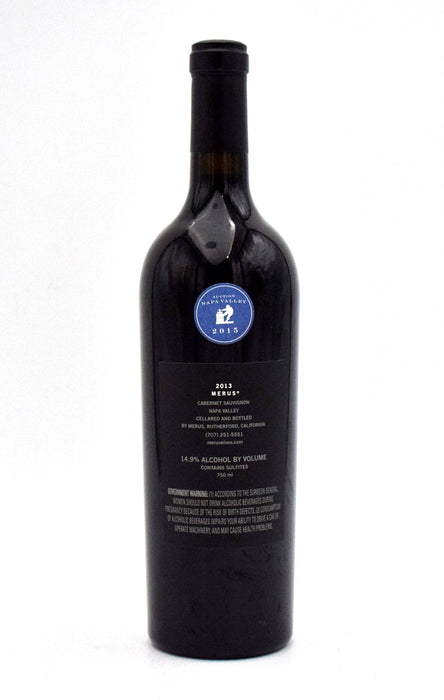 2013 Merus Cabernet Sauvignon (Slightly Torn Label)