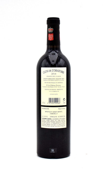 2016 Clos de l'Oratoire