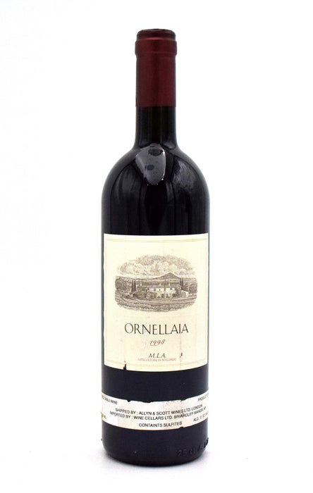 1998 Ornellaia Bolgheri Superiore (Slightly Scuffed Labels)
