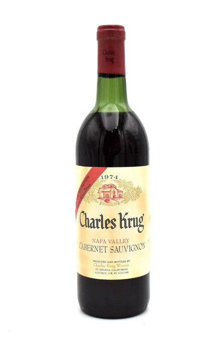1974 Charles Krug Peter Mondavi Family Vintage Selection Cabernet Sauvignon (HS/MS)