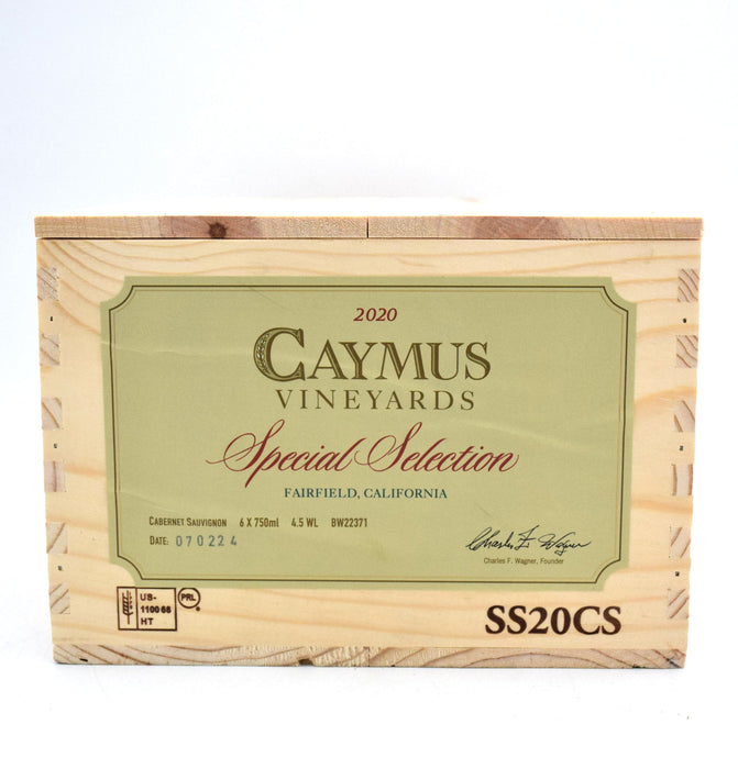 2020 Caymus Vineyards Special Selection Cabernet Sauvignon (Case of 6 Bottles)