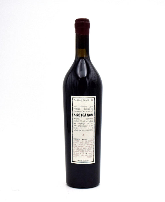 2005 Sine Qua Non Atlantis Fe203 Syrah (1c )