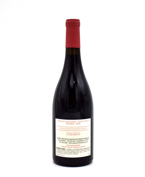 2020 Hirsch Vineyards Reserve Pinot Noir