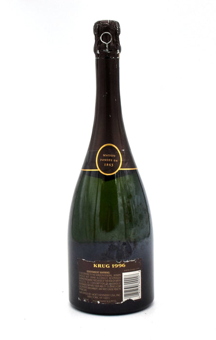 1996 Krug Vintage Brut (Very Slightly Torn Label)