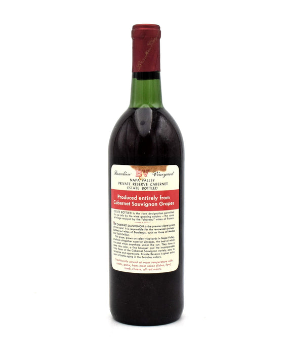 1974 Beaulieu Vineyard BV Georges de Latour Private Reserve Cabernet Sauvignon