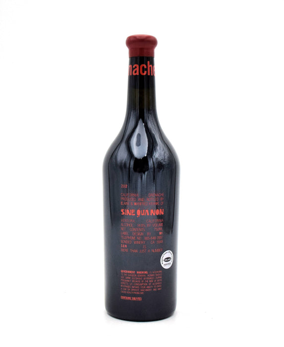 2002 Sine Qua Non More Than A Number Grenache