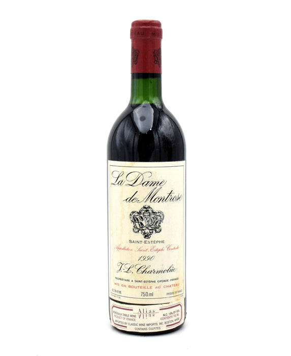1990 Chateau Montrose La Dame de Montrose (Stained Labels)
