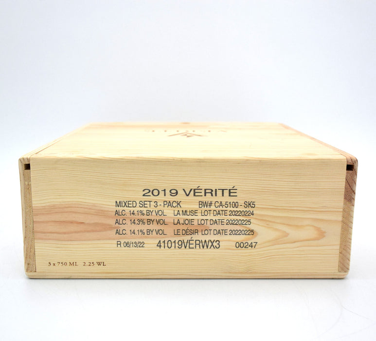 2019 Verite Le Desir - La Joie - La Muse Assortment (Case of 3 Bottles)