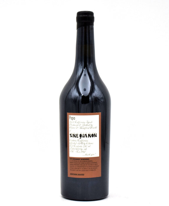 2003 Sine Qua Non Papa Syrah