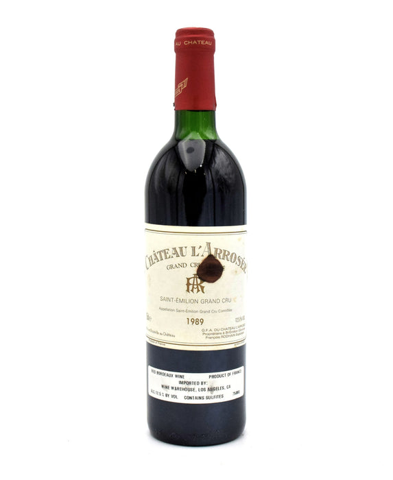 1989 Chateau L'Arrosee (Stained Label)