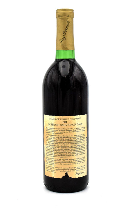 1974 Inglenook Reserve Cask Cabernet Sauvignon (A-4)