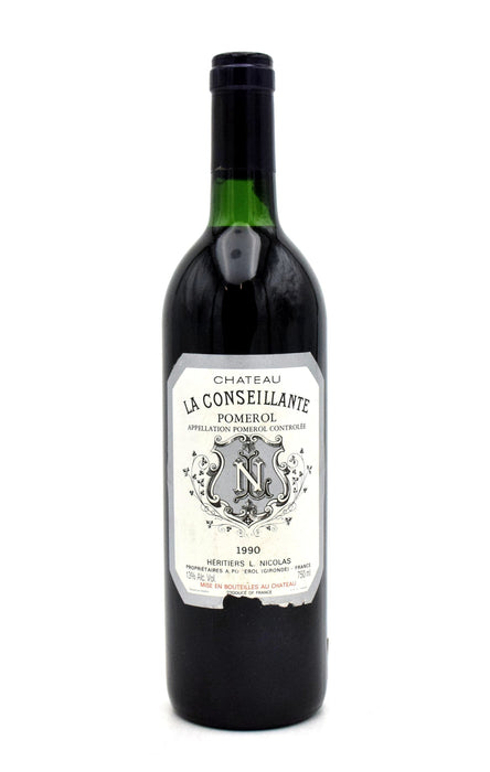 1990 Chateau La Conseillante (Slightly Torn Label)