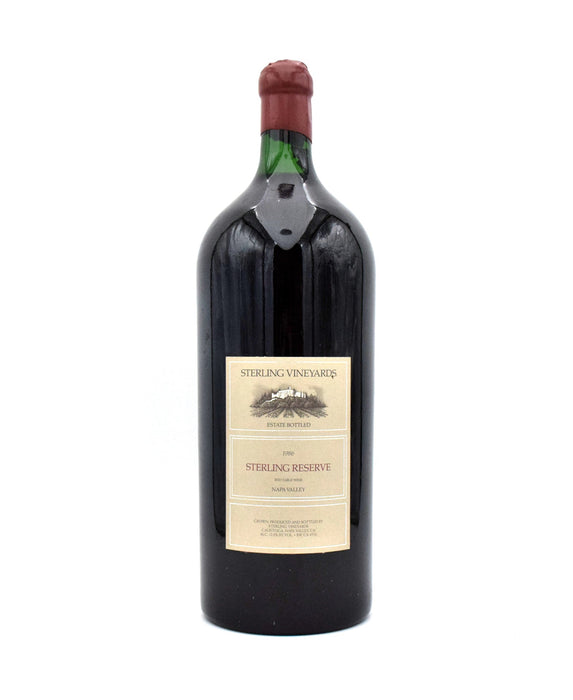 1986 Sterling Vineyards Reserve Red (6L, Chipped Wax)