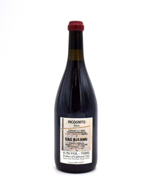 2000 Sine Qua Non Incognito Grenache