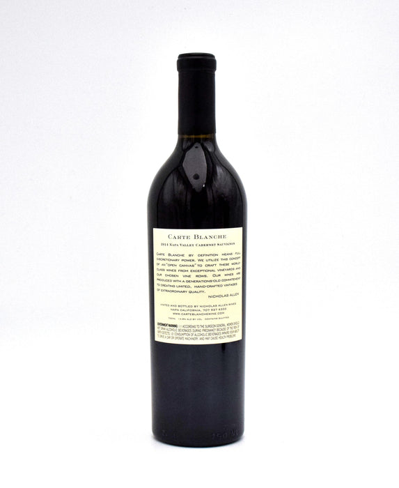 2014 Nicholas Allen Wines Carte Blanche Cabernet Sauvignon