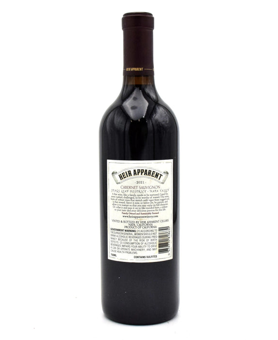 2021 Heir Apparent Stags Leap District Cabernet Sauvignon