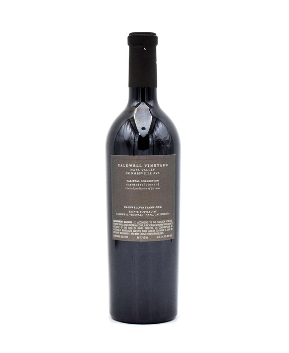 2012 Caldwell Vineyard Coombsville Estate Grown Carmenere