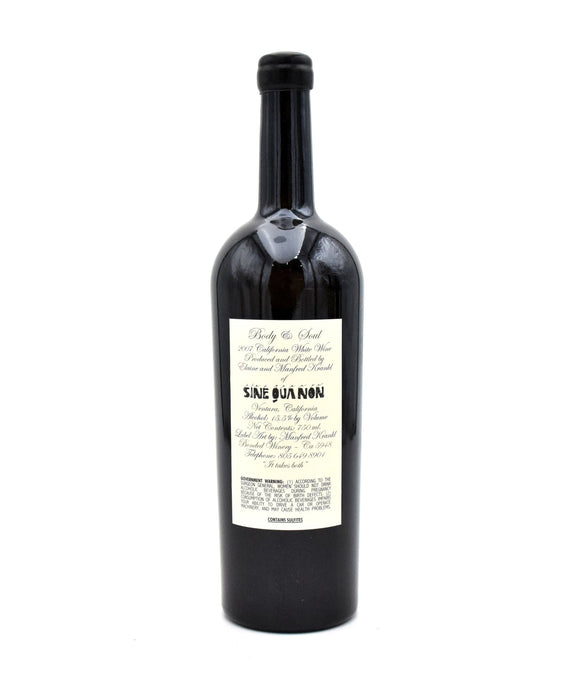 2007 Sine Qua Non Body & Soul Roussanne - Viognier