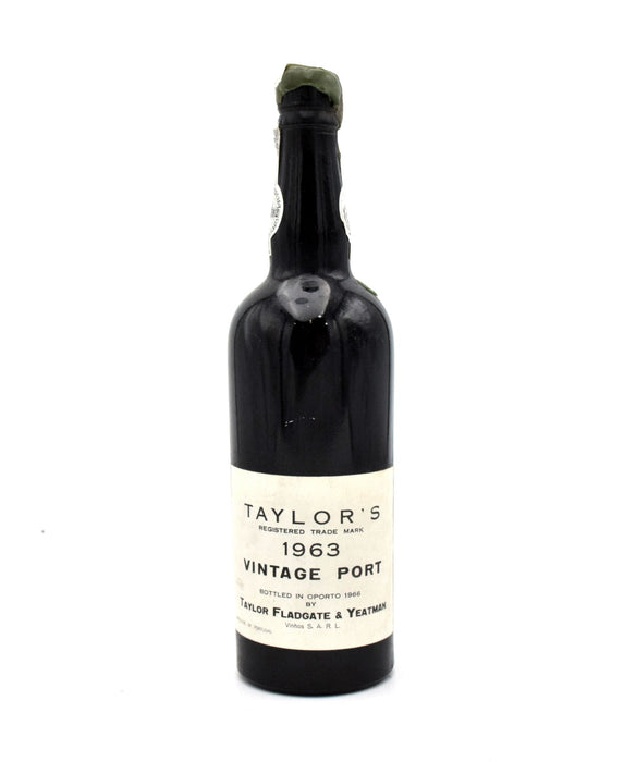 1963 Taylor Fladgate Vintage Port (Green Wax Bottling - Bottled in 1966)