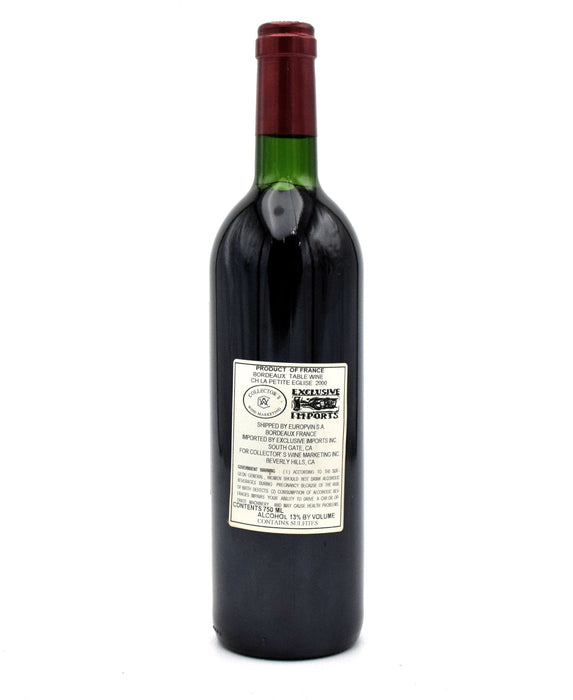 2000 Chateau L'Eglise-Clinet 'La Petite Eglise'