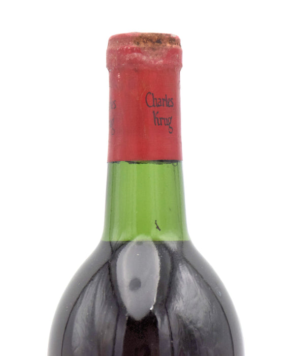 1974 Charles Krug Peter Mondavi Family Vintage Selection Cabernet Sauvignon (VHS/ Stained Label / Slightly Corroded Capsule)
