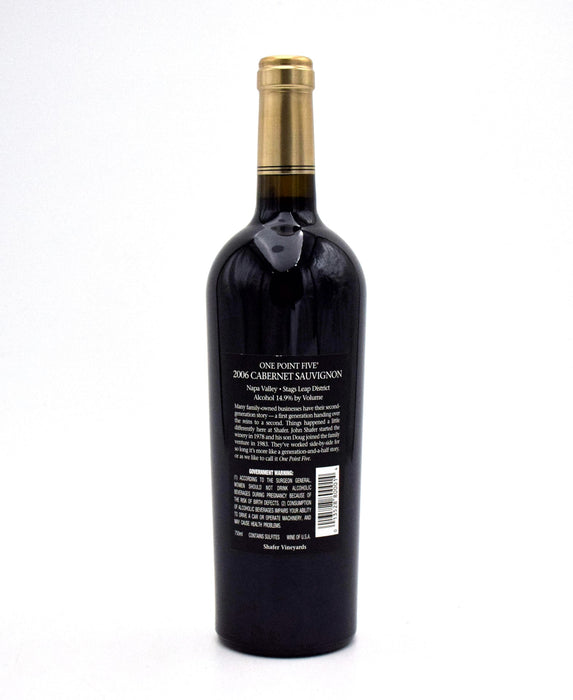 Shafer Vineyards One Point Five Cabernet Sauvignon