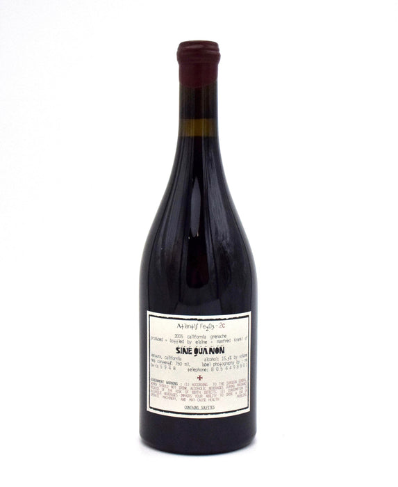 2005 Sine Qua Non Atlantis Fe203 Grenache 2a-2b-2c-2d (2c )