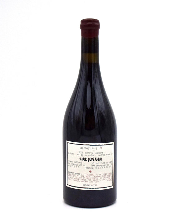 2005 Sine Qua Non Atlantis Fe203 Grenache 2a-2b-2c-2d (2a)