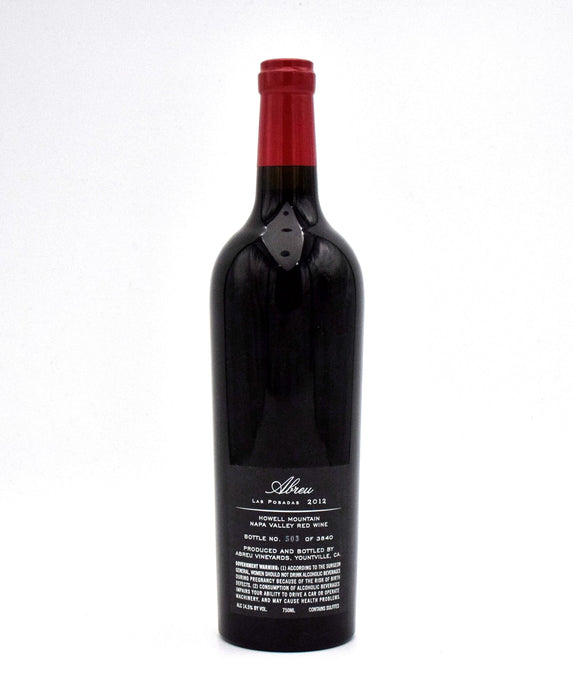 2012 Abreu Vineyard Las Posadas (very Lightly Stained Label)