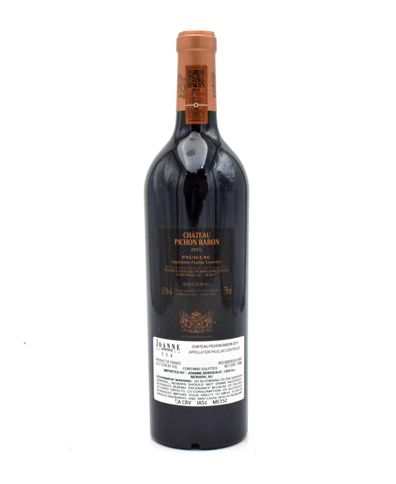 2015 Chateau Pichon-Longueville au Baron de Pichon-Longueville