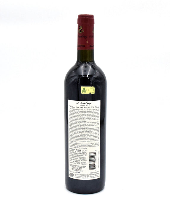 2001 d'Arenberg The Dead Arm Shiraz