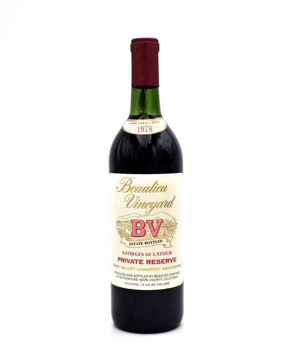1978 Beaulieu Vineyard BV Georges de Latour Private Reserve Cabernet Sauvignon