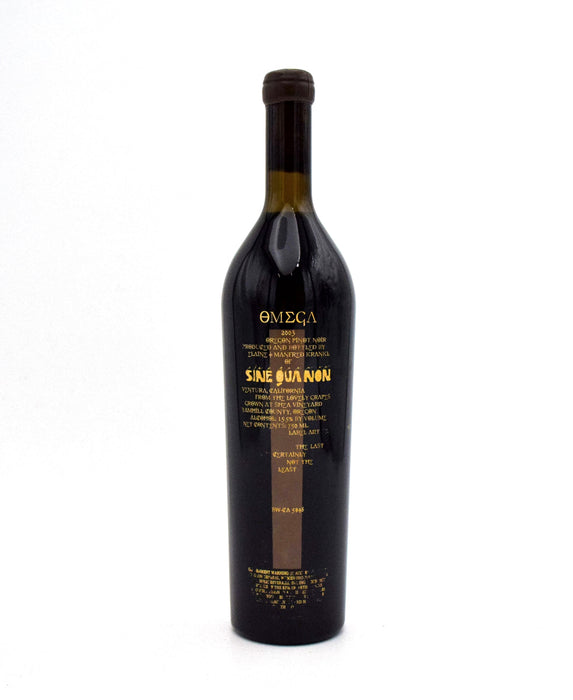 2003 Sine Qua Non Omega Pinot Noir - Sublime Isolation White Blend Assorted Box Set (OWC)