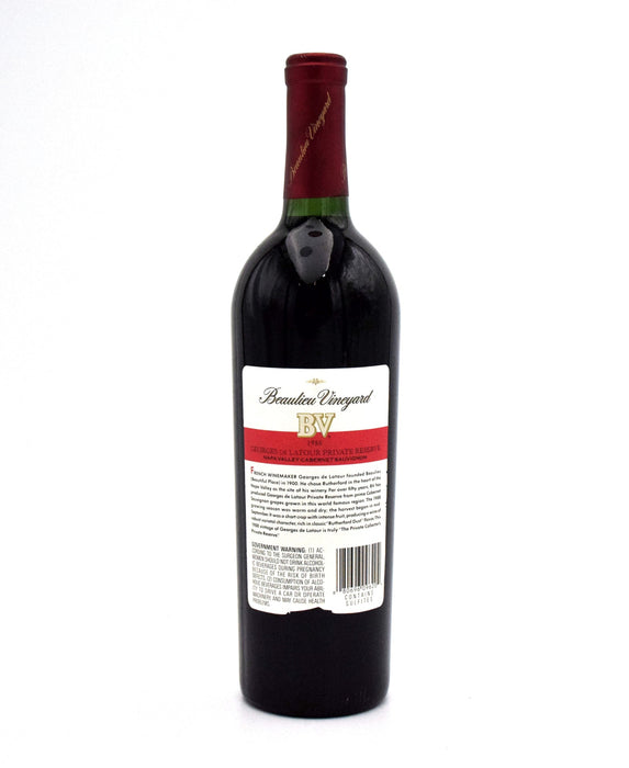1988 Beaulieu Vineyard BV Georges de Latour Private Reserve Cabernet Sauvignon