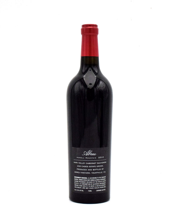 2010 Abreu Vineyard Howell Mountain (Very Lightly Scuffed/Torn Label)