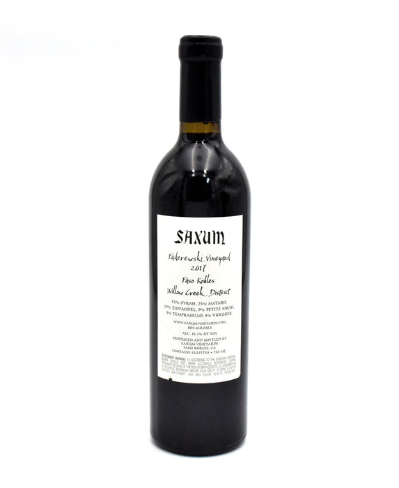 2017 Saxum Vineyards 'Paderewski Vineyard'