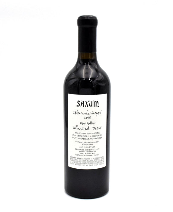 2018 Saxum Vineyards 'Paderewski Vineyard' Red