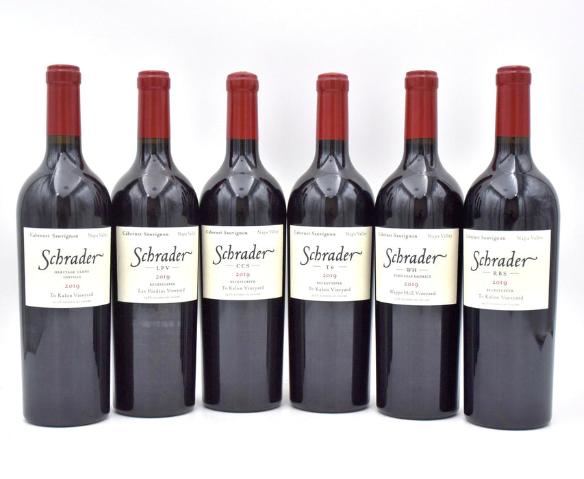 2019 Schrader Cellars Assortment Case (Case of 6 btls [CCS, RBS,WH, LPV, HC, T6])