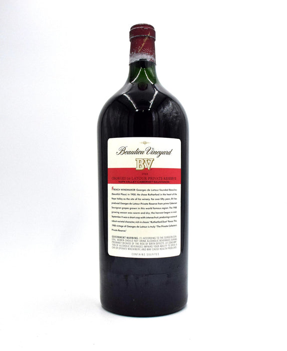 1988 Beaulieu Vineyard BV Georges de Latour Private Reserve Cabernet Sauvignon (6L)